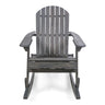 Outdoor Adirondack Rocking Chair With Hand Crafted Details