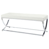 Walton - Leatherette Upholstered Tufted Accent Bench