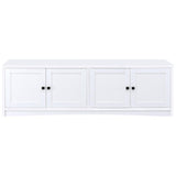 Laughlin - 4 Door Engineered Wood TV Stand - White