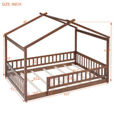 Bed House Bed Frame With Fence
