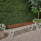 Intrinsic - Outdoor Dining Bench With Slat Top