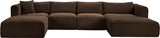 Shaggy - 5 Piece Modular Sectional With Chaise And Ottoman