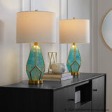 Geo - Rain Glass Table Lamp (Set of 2)