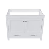 42" Bathroom Vanity Base With Doors And Drawer - White