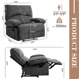 Oversized Manual Recliner Chair Sofa For Living Room