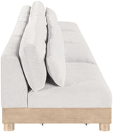 Turin - Chenille Fabric Upholstered Modular Sectional - White