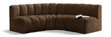 Arc - Velvet 4 Piece Corner Modular Sofa