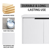 Contemporary Wall Mounted Bathroom Vanity With Resin Double Sink