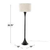 Lenuxe - 65" Metal Floor Lamp