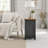 Essex - Chairside Table - Black, Whiskey