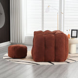 Soft Chenille Bean Bag Chair With High Resilient Foam