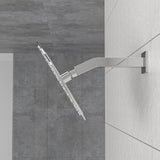 Elegant 6" Shower Arm With Flange, Stainless Steel Construction For Rain Shower Heads