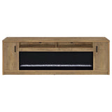 Eddy - 79" 2-Door TV Stand Fireplace Media Console - Mango