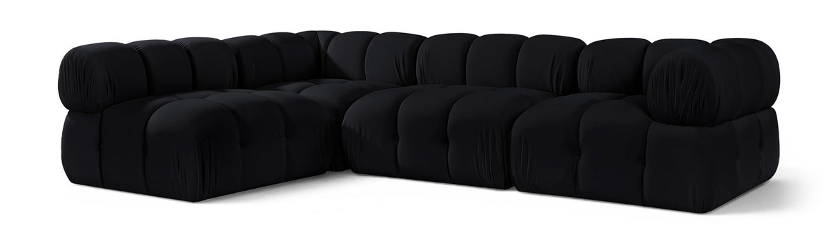 Orin - Fabric Velvet 4 Piece Modular Sectional