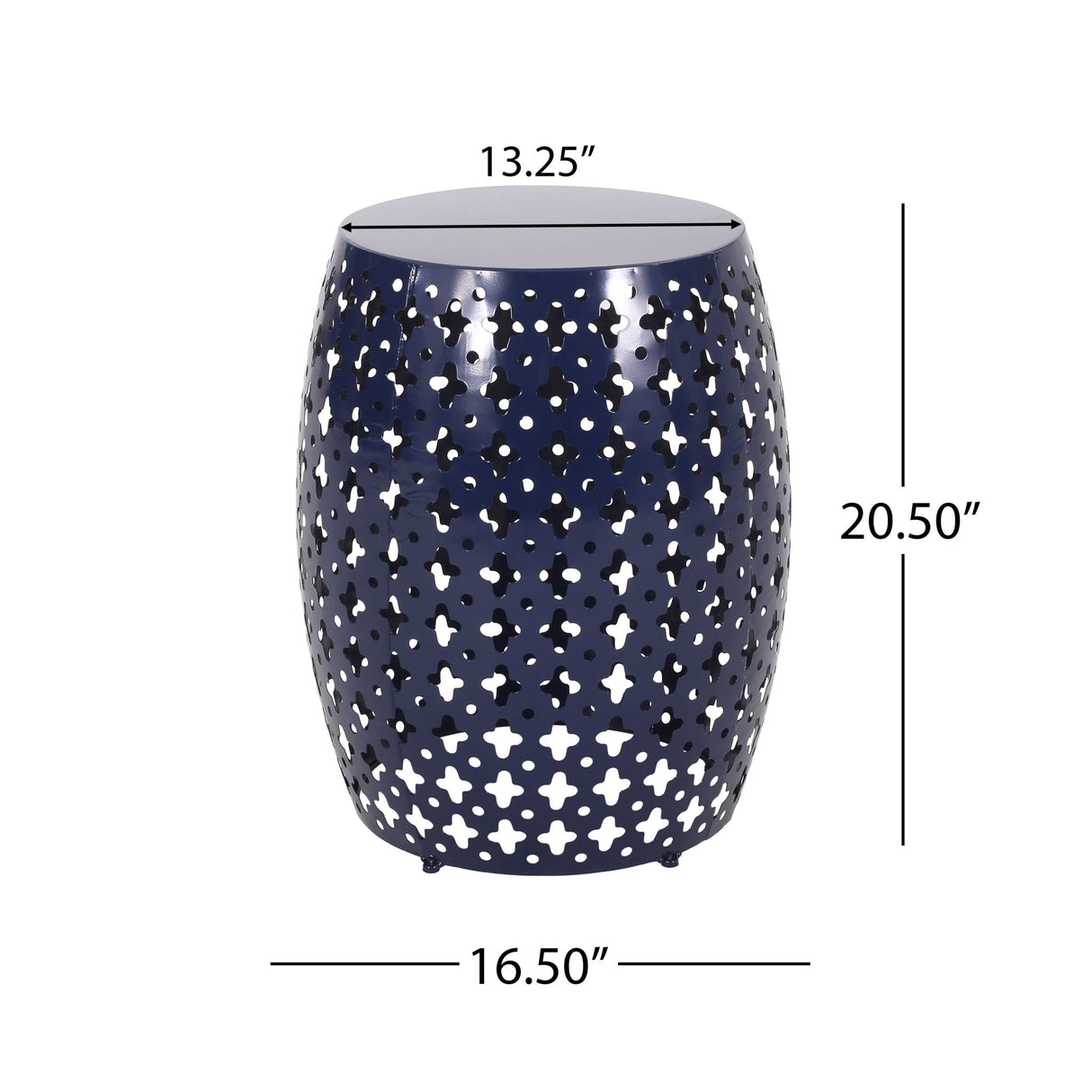 Modern Design, Metal End Table, Large