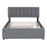 Upholstered Platform Bed With Trundle