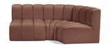 Arc - Faux Leather 3 Piece Sofa