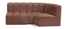 Arc - Faux Leather 3 Piece Sofa
