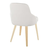 York - Upholstered Chair (Set of 2) - Natural Wood Legs