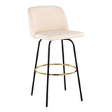 Toriano - 30" Fixed-Height Barstool (Set of 2) - White