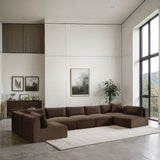 Shaggy - 7 Piece Modular U-Shaped Armless Sectional