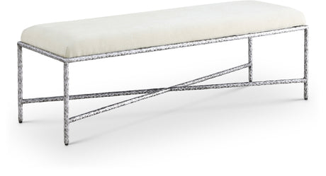 Valley - Bench With Silver Frame