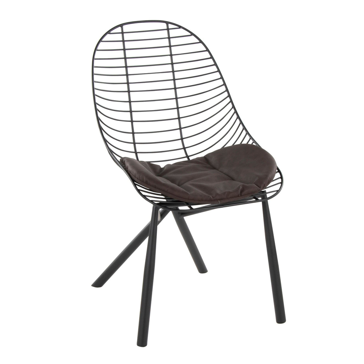 Wired - Contemporary Chair (Set of 2) - Black Metal