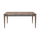 Orbit - Outdoor Patio Dining Table - Weathered Eucalyptus