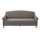 Loveseat Sofa With Rolled Arm For Living Room - Brown