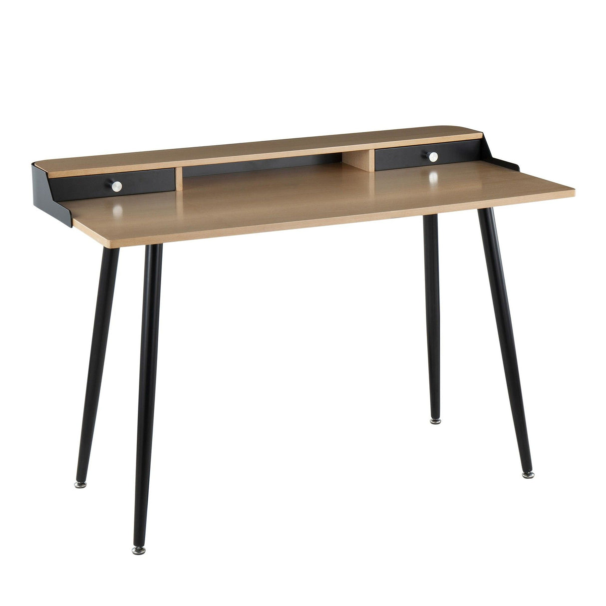 Harvey - Contemporary Desk - Black Steel
