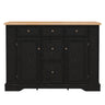Sideboard Buffet Cabinet With 5 Drawers, 2 Cabinets, Adjustable Shelves