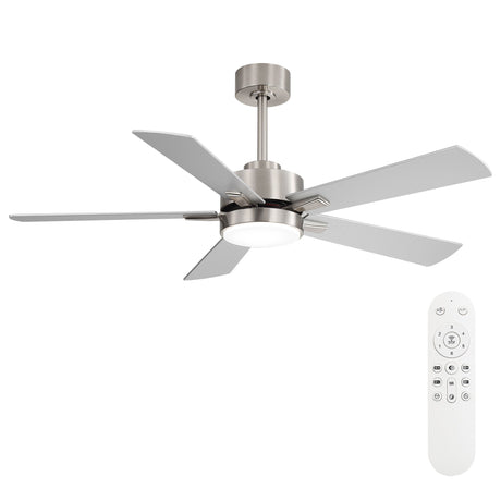 Reversible DC Motor Ceiling Fan With Dimmable LED Light For Living Room