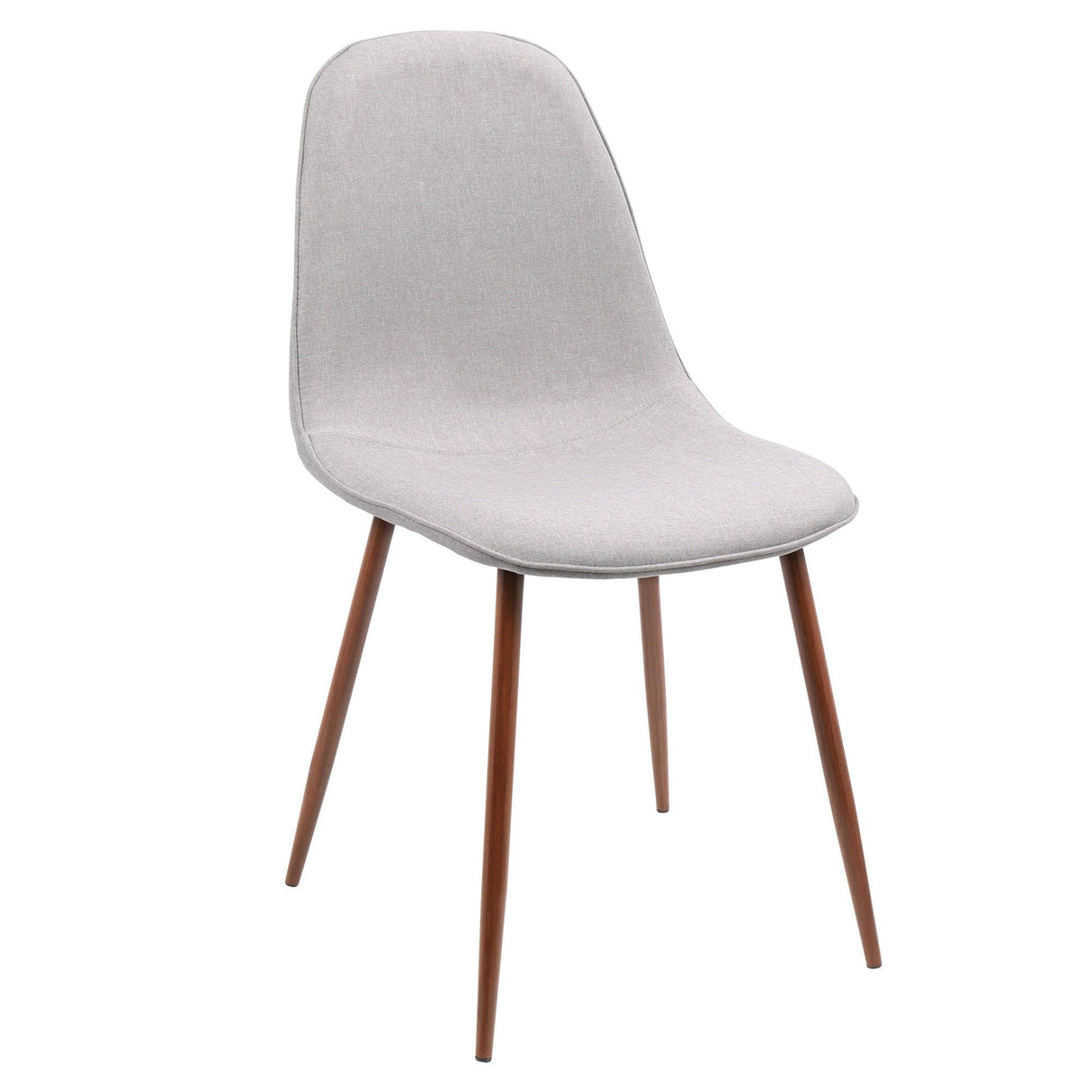 Pebble - Mid-Century Modern Dining / Accent Chair (Set of 2) - Walnut