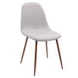 Pebble - Mid-Century Modern Dining / Accent Chair (Set of 2) - Walnut