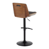 Corazza - Adjustable Barstool (Set of 2) - Black Base