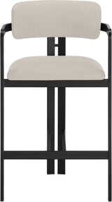 Aurum - Vegan Leather Upholstered Counter Stool - Taupe