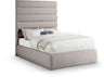 Adam - Linen Fabric Bed With 70.5" Headboard