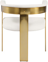 Romeo - Faux Leather Dining Chair With Gold Base (Set of 2)