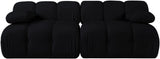 Orin - Velvet Performance Fabric Upholstered 2 Piece Modular Sofa