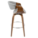Curvini - 30'' Fixed-Height Barstool (Set of 2)