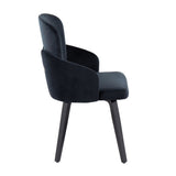 Dahlia - Contemporary Dining Chair (Set of 2) - Black Wood