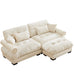Super Comfort Oversized Modular Sectional Sofa With Movable Ottoman
