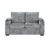 Pull Out Sofa Bed Loveseat With Twin Mattress, Cup Holders And Arm Storage