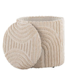 Tahoe - Sand Ottoman - Beige Cotton