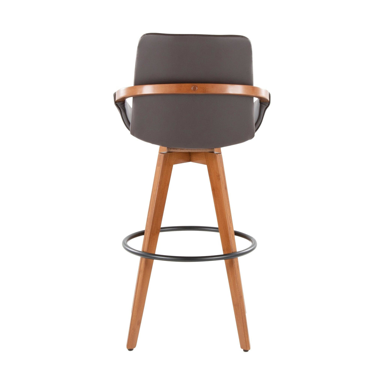 Cosmo - Fixed-Height Barstool - Walnut Bamboo Base