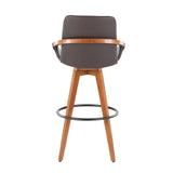 Cosmo - Fixed-Height Barstool - Walnut Bamboo Base