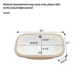 Modern Ceramic Undermount Bathroom Sink With Overflow, High Quality