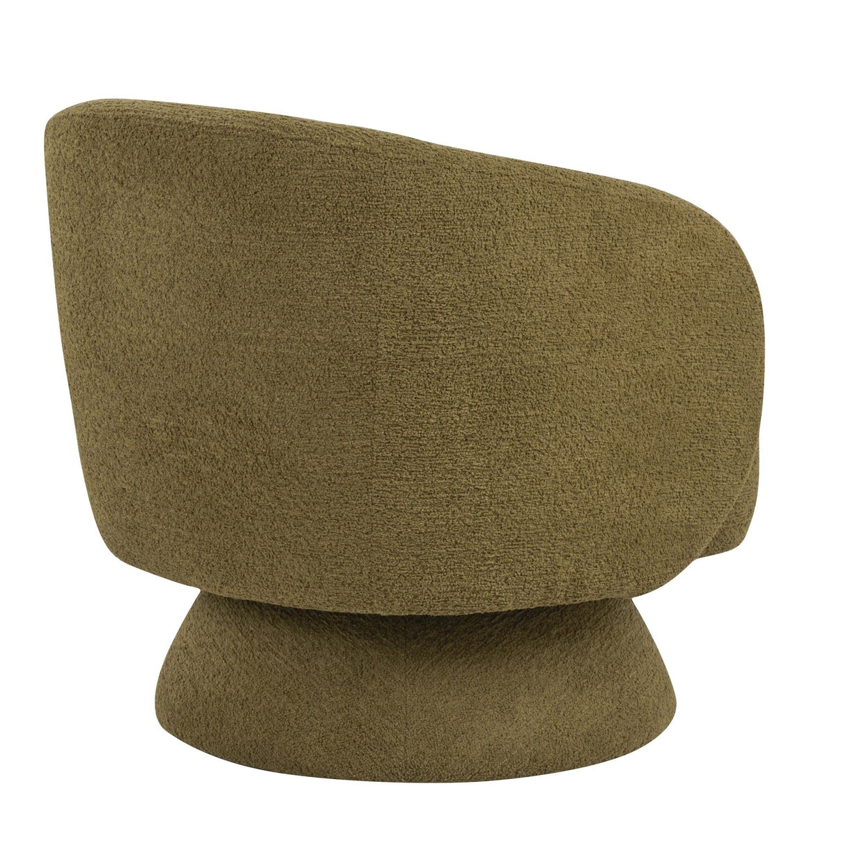 Zara - Upholstered Contemporary Swivel Accent Chair With Pillow