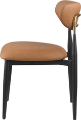 Ronda - Vegan Leather Upholstered Dining Side Chair - Black Legs