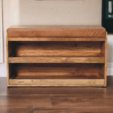 Buffalo - Hide Pull Out Shoe Storage Bench